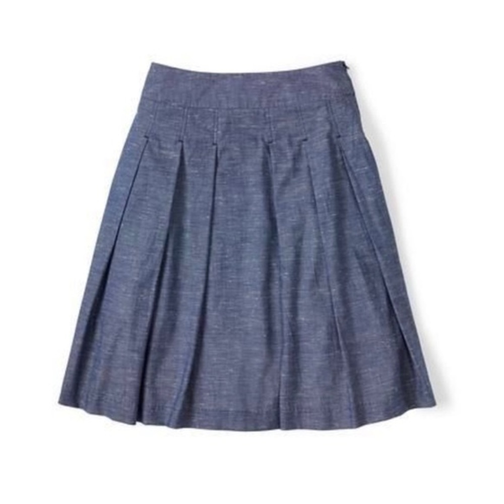 Boden chambray skirt 6 long